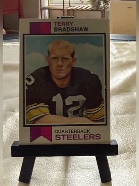 Terry Bradshaw HOF, #15, Topps, 1973, Nicely Centered - Mint